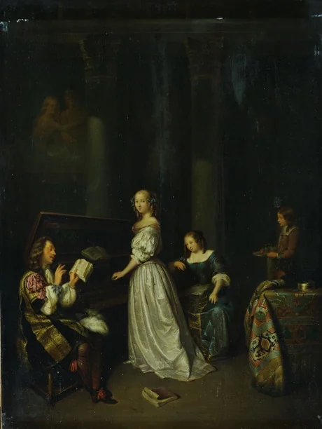Singing lesson, detail