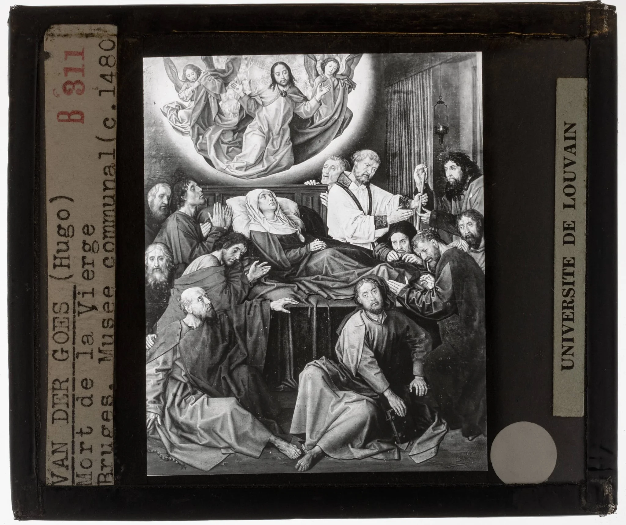 Hugo van der Goes. Death of Mary, detail
