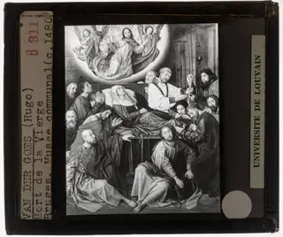 Hugo van der Goes. Death of Mary, by Hugo Van der Goes, unspecified, 1480