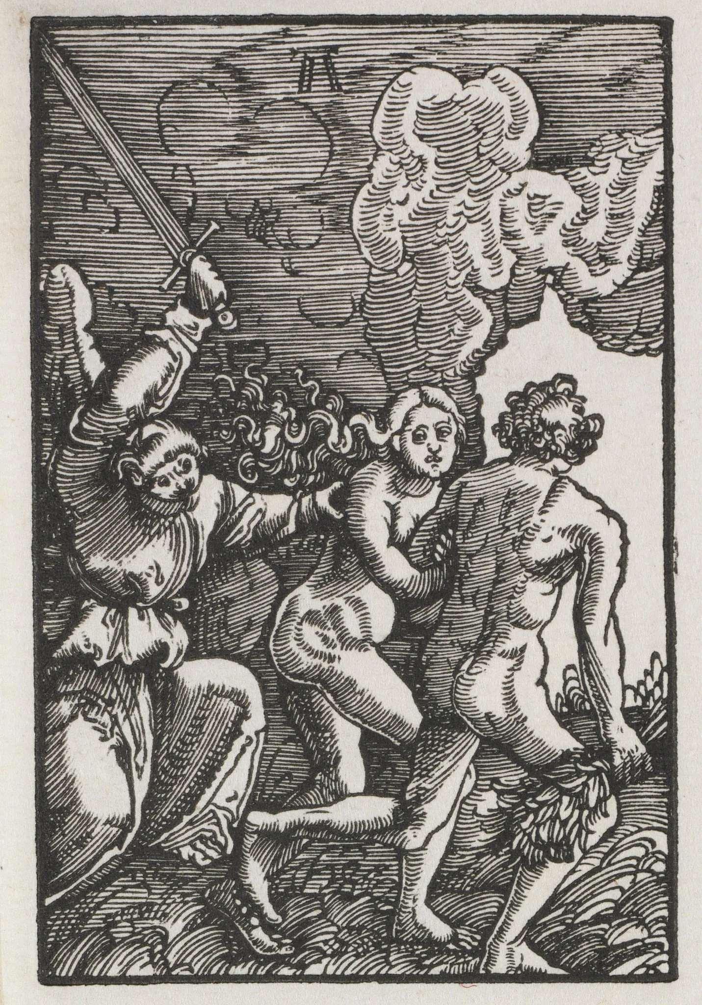 The Fall and Redemption of Man: The Expulsion from Eden, detail
