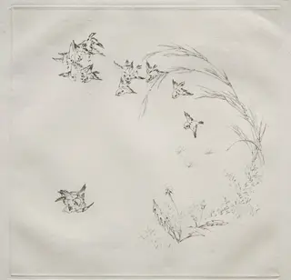 Parisian Service (Haviland service): The Fight (no. 2), by Félix Bracquemond, 1875