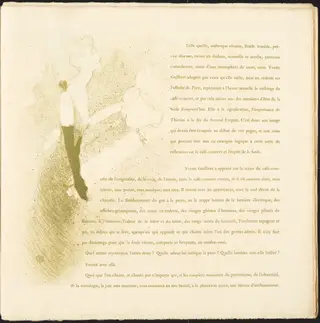Yvette Guilbert, by Henri de Toulouse-Lautrec, ink, 1894