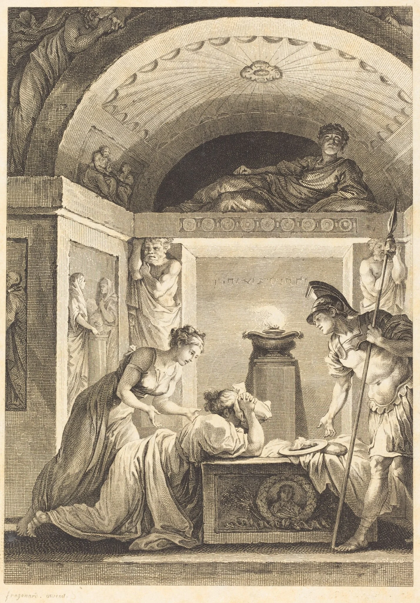 La matrone d'Ephese, detail