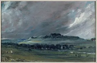 Old Sarum, by John Constable, oil, 1829