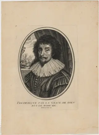 Frederick V, King of Bohemia, by Balthasar Moncornet, ink, 1634