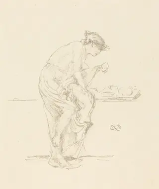 The Horoscope, by James McNeill Whistler, ink, 1889