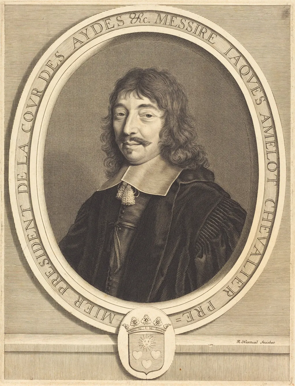 Jacques Amelot, by Robert Nanteuil, ink, 1655