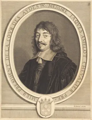 Jacques Amelot, by Robert Nanteuil, ink, 1655