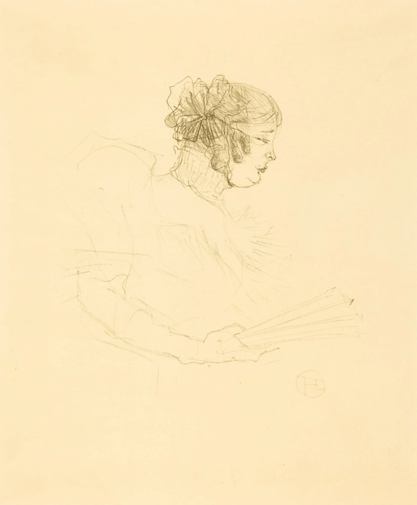 Luce Myres in Profile (Luce Myrès, de profil), detail