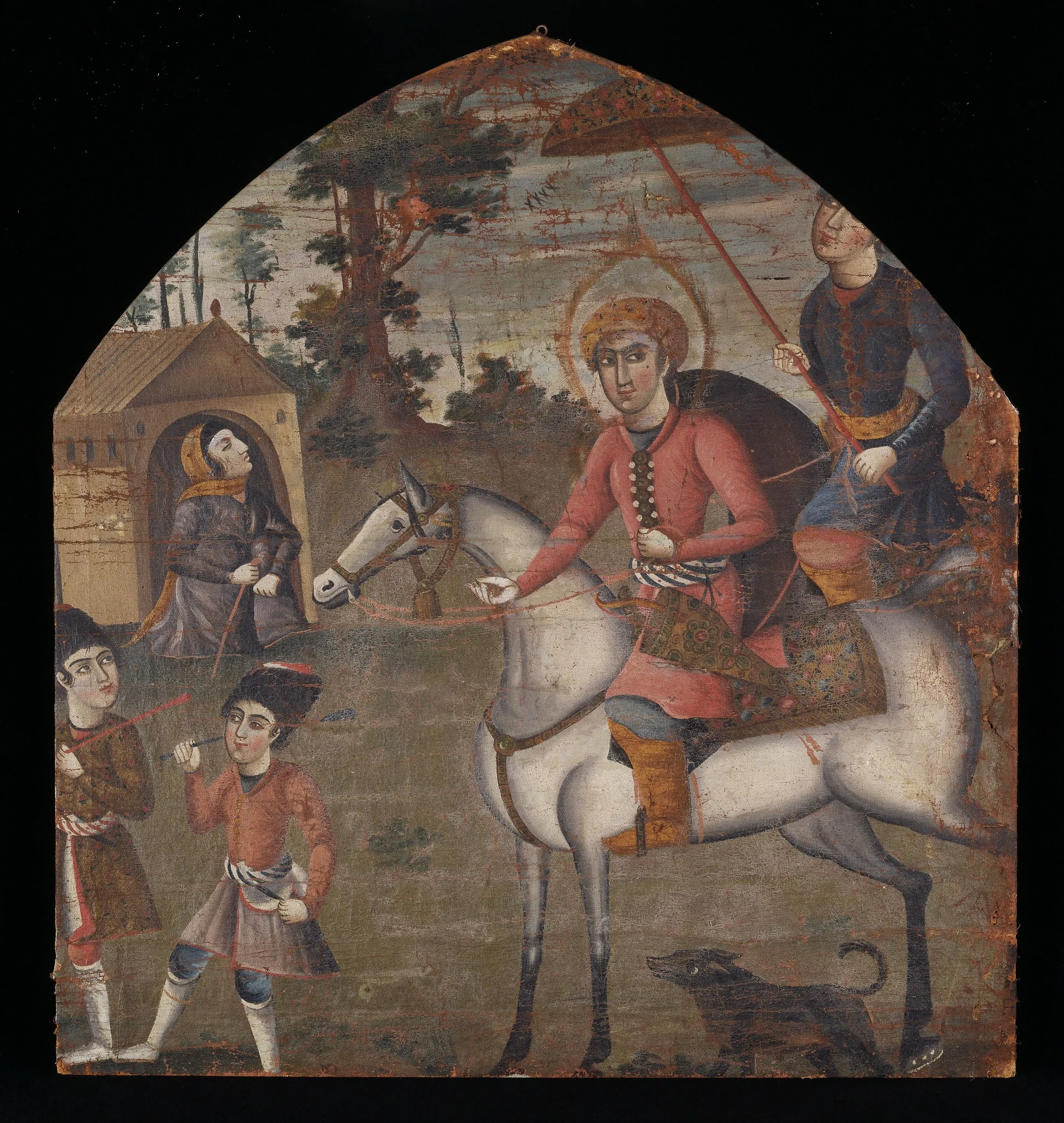 Sultan Sanjar and the Old Woman, detail