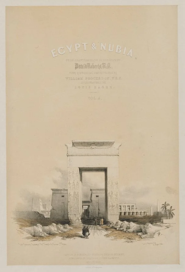 Egypt and Nubia: Frontispiece Volume V, detail
