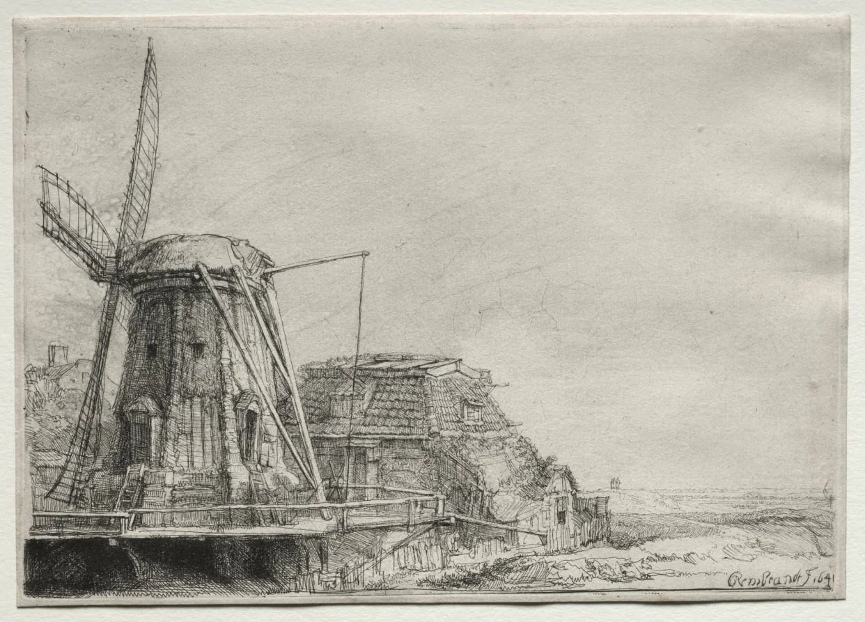 The Windmill, detail
