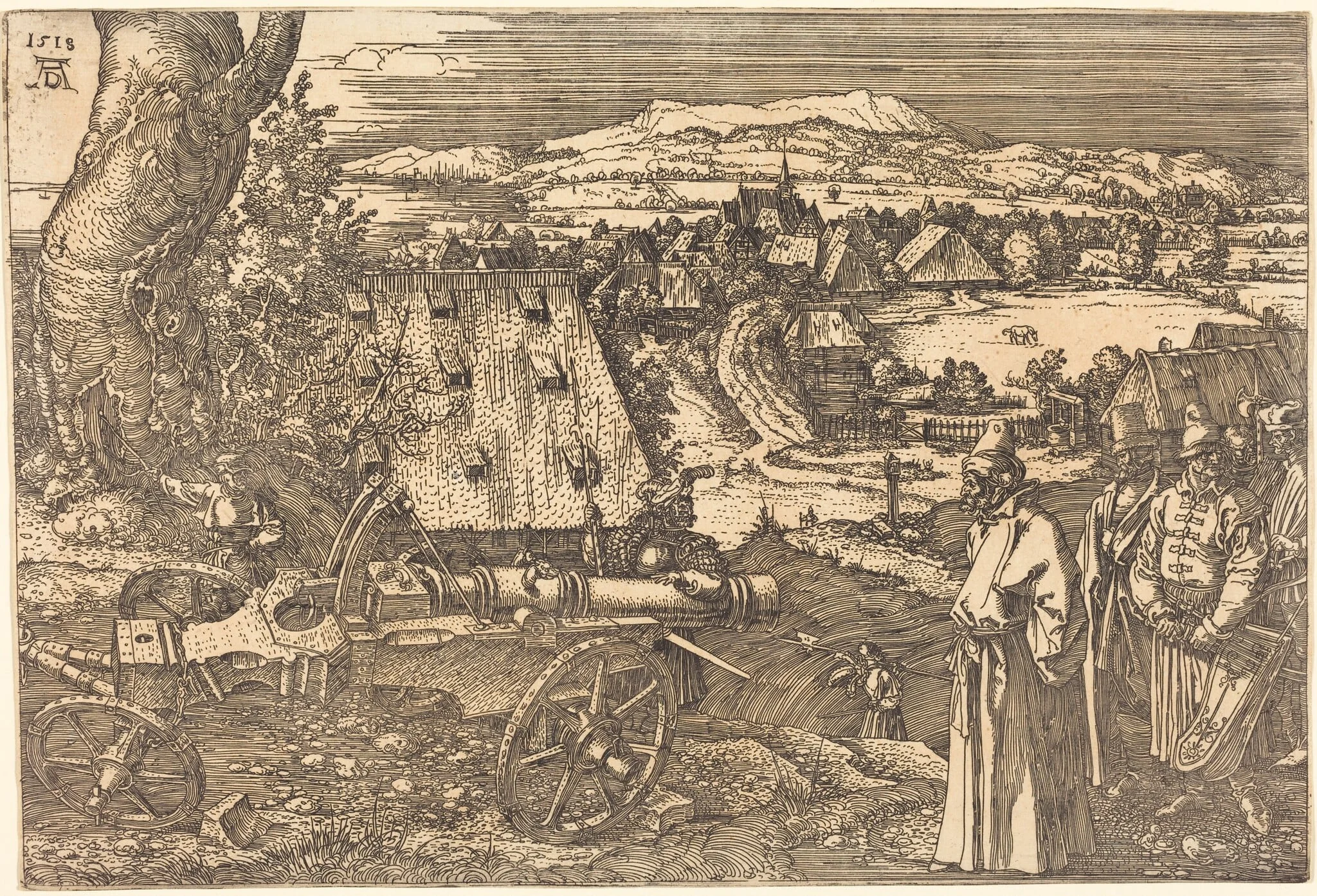 Landscape with the Cannon, detail