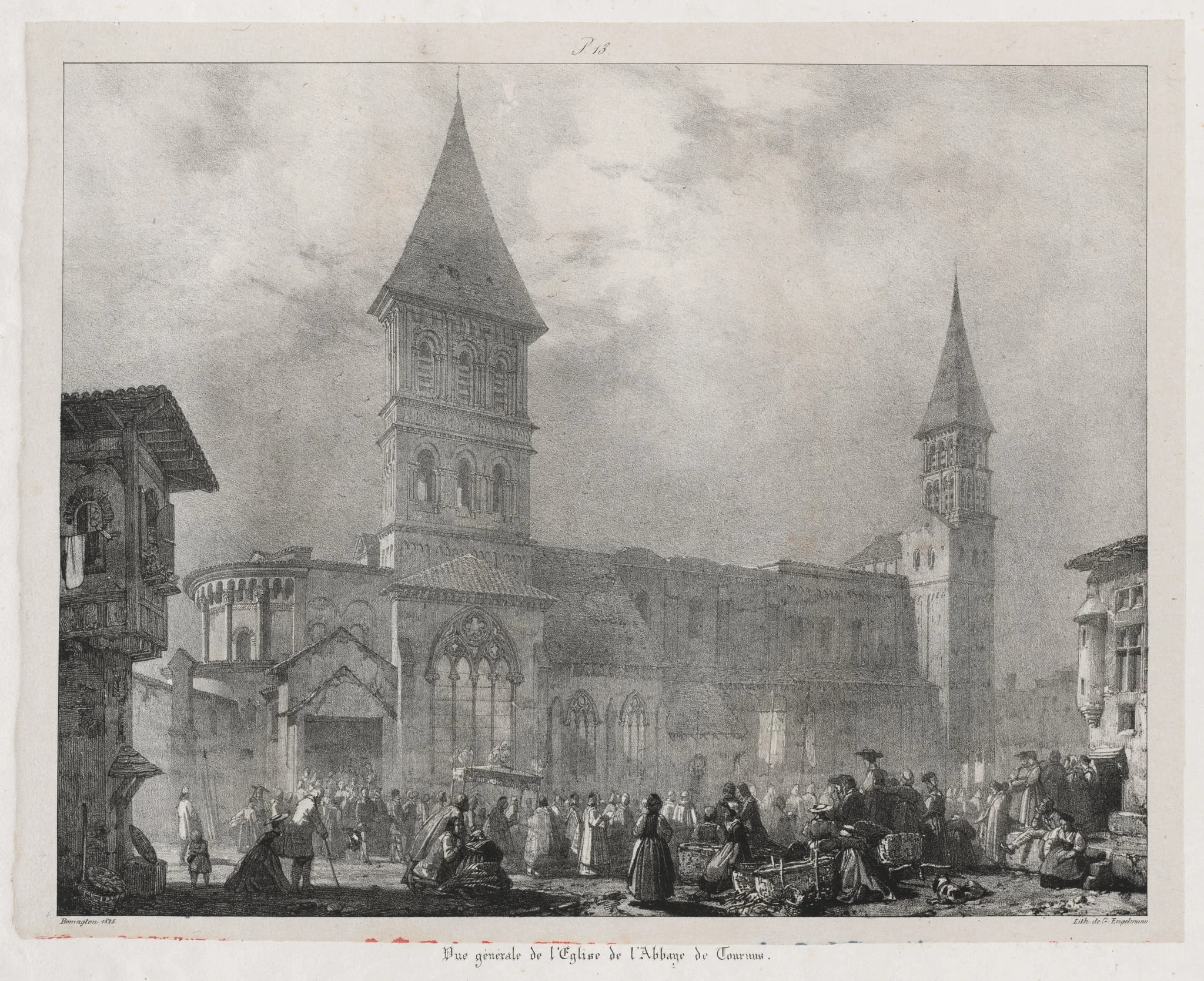 Voyages pittoresques et romantiques dans l'ancienne France, Franche-Comté: Église de l'abbaye de Tournus, detail