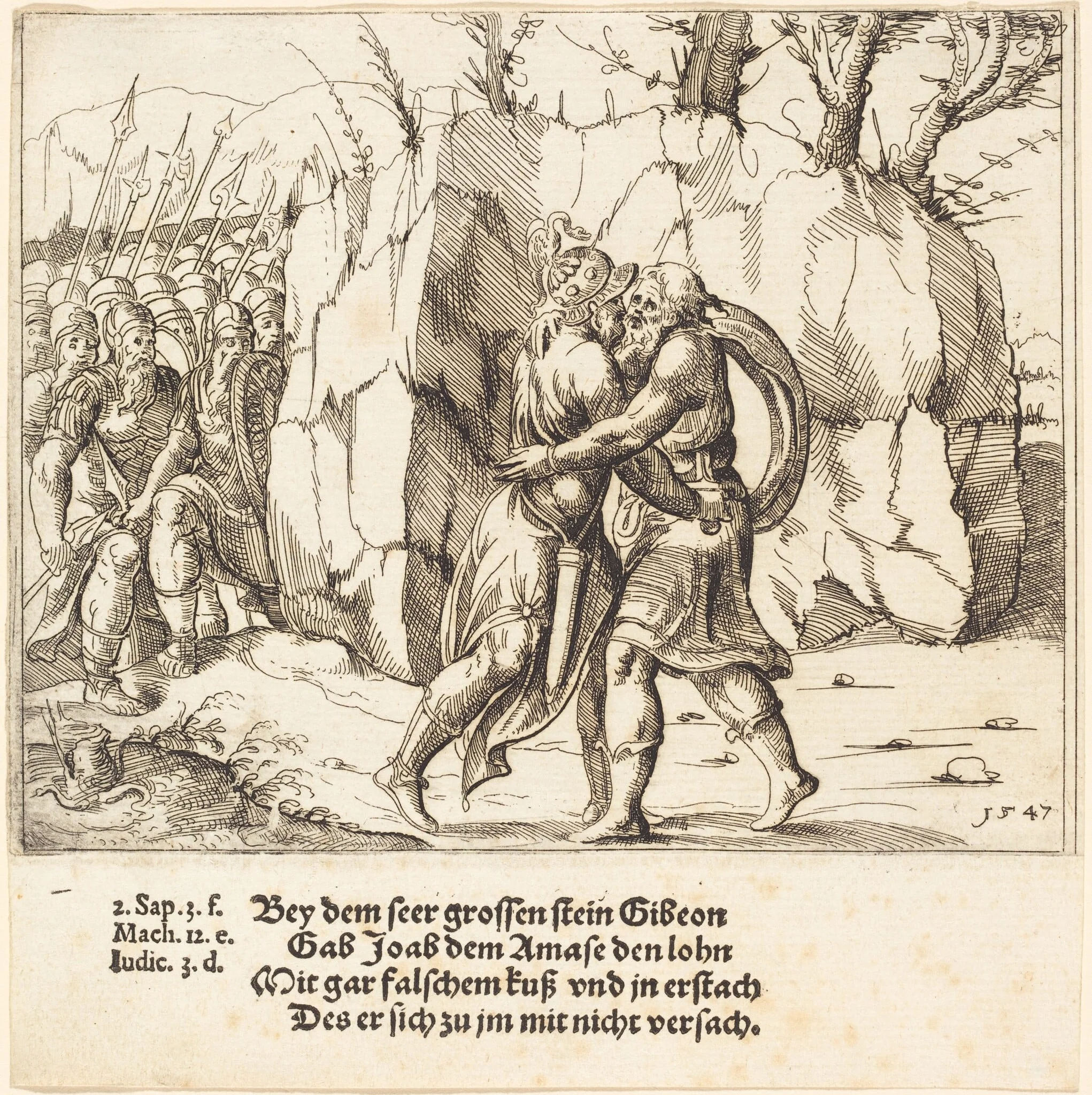 Joab Betrays Abner, detail