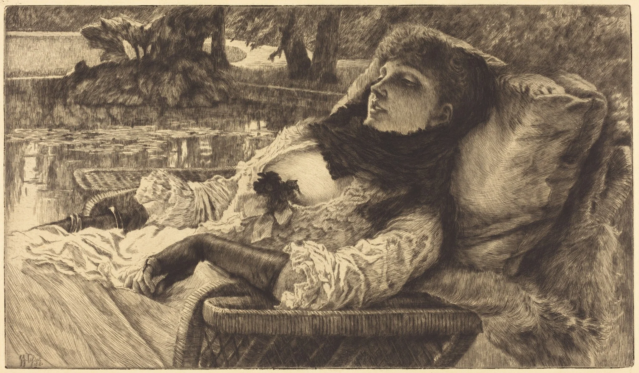 Summer Evening (Soirée d'été), detail