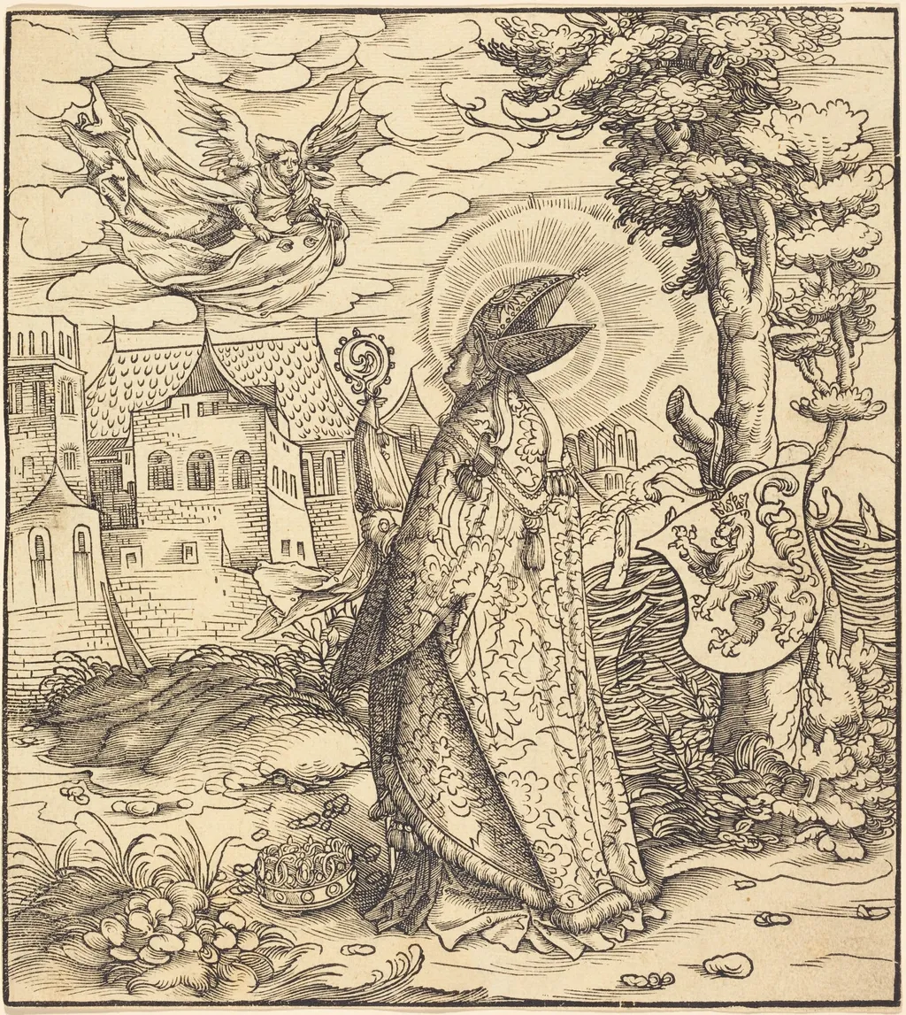 Saint Goericus, by Cornelis Liefrinck I, ink, 1517