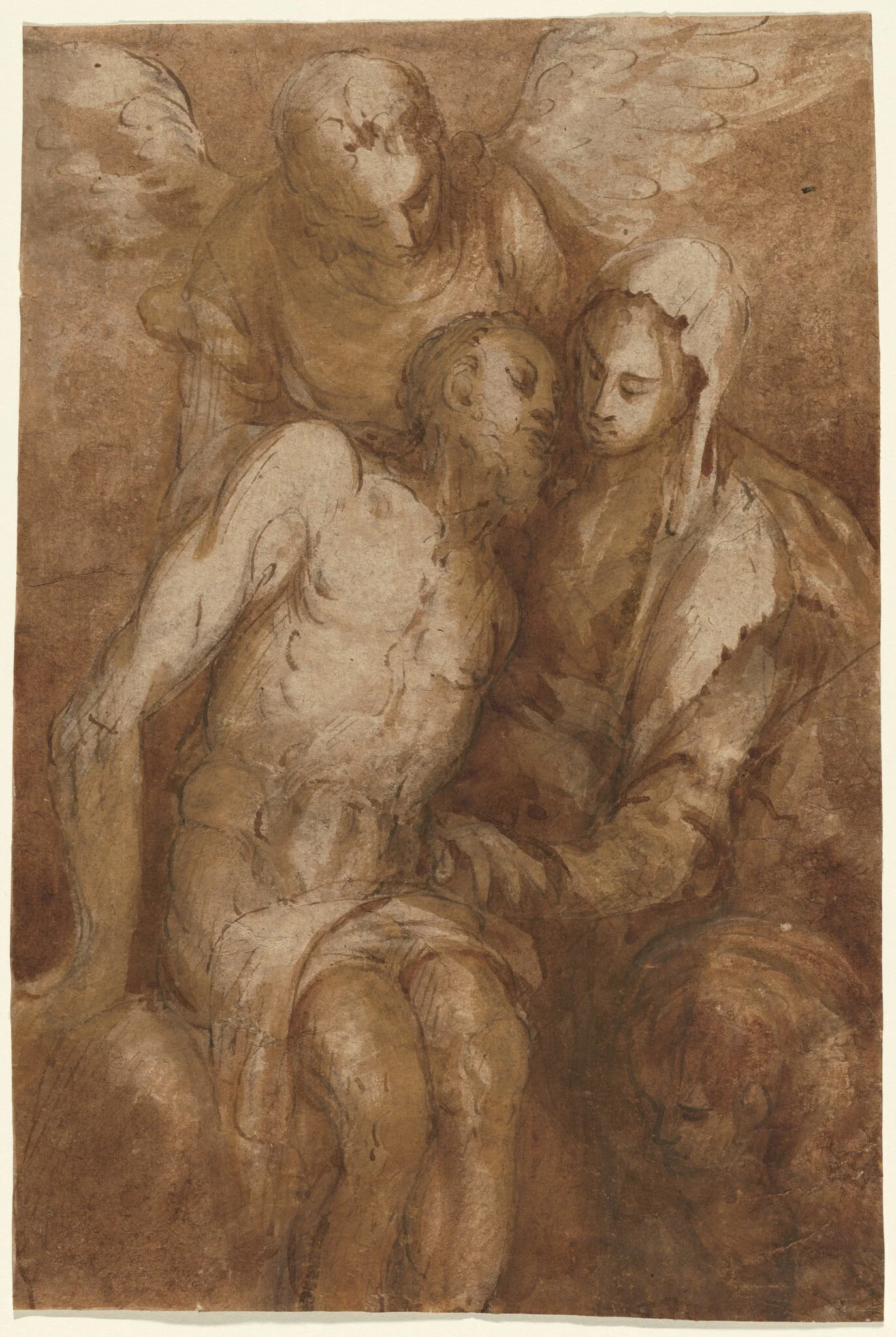 Pietà, detail