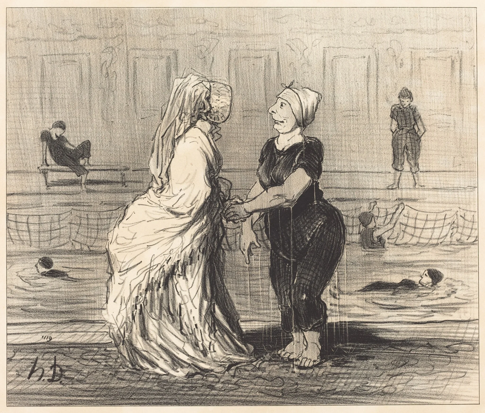 Chère baronne, je vous félicite..., detail