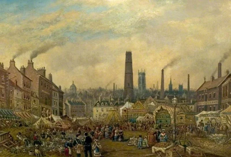 Morledge, Derby, by Night in Fairtime, detail