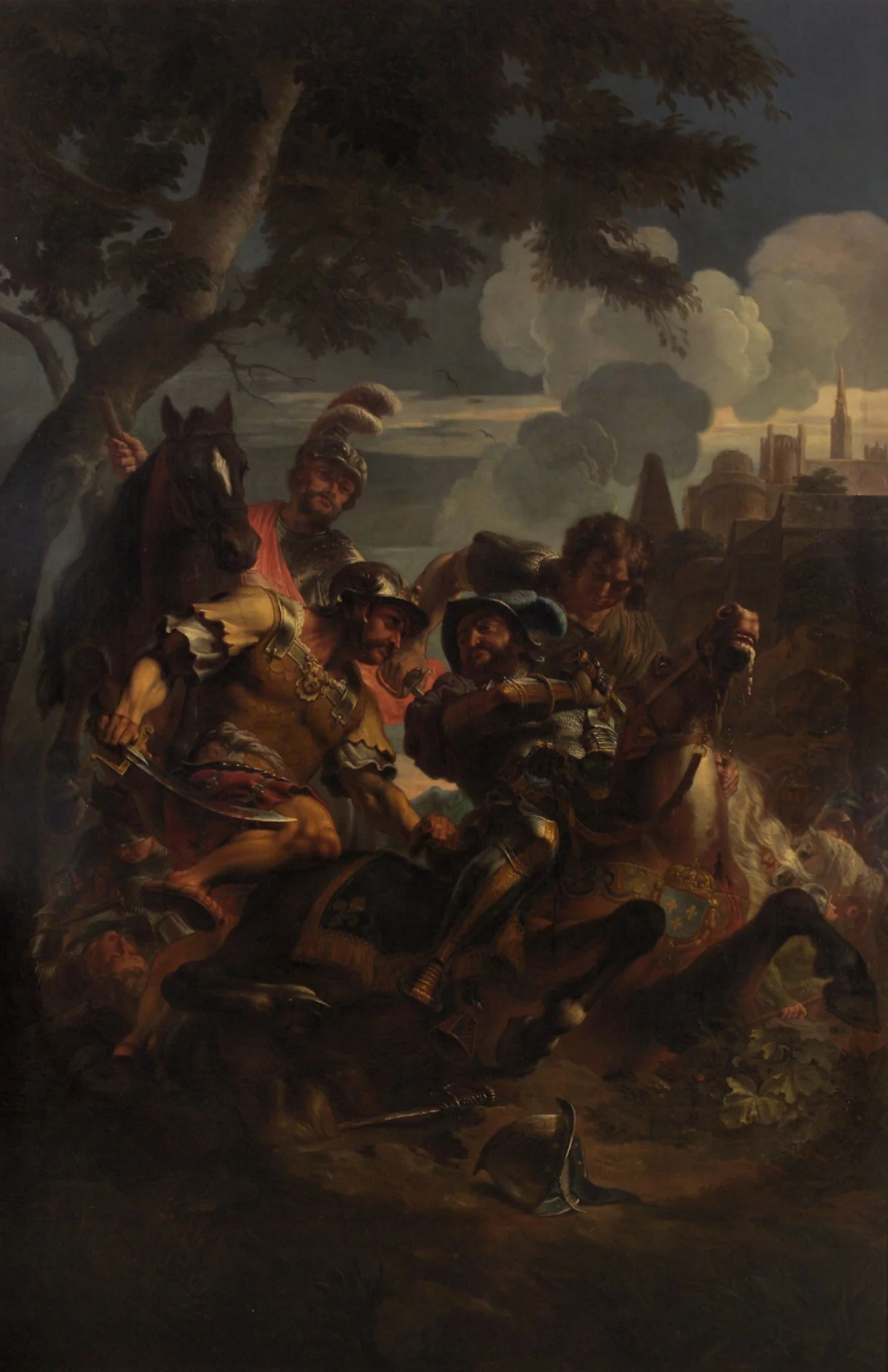 Capture of King Francis I at the Battle of Pavia, detail
