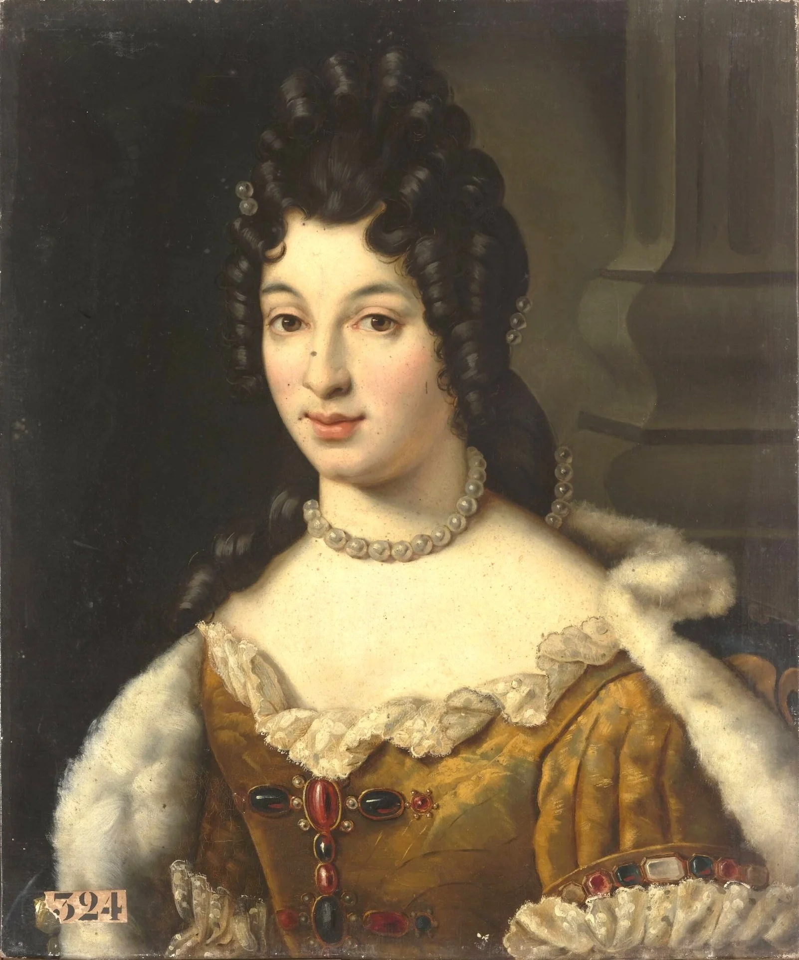 Portrait of Maria Adelaide of Savoy, detail