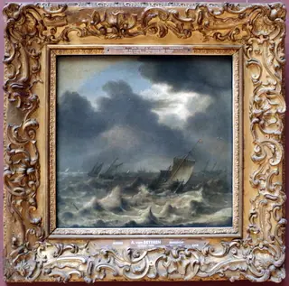 Marine, by Pieter Mulier the Elder, oil, 1638
