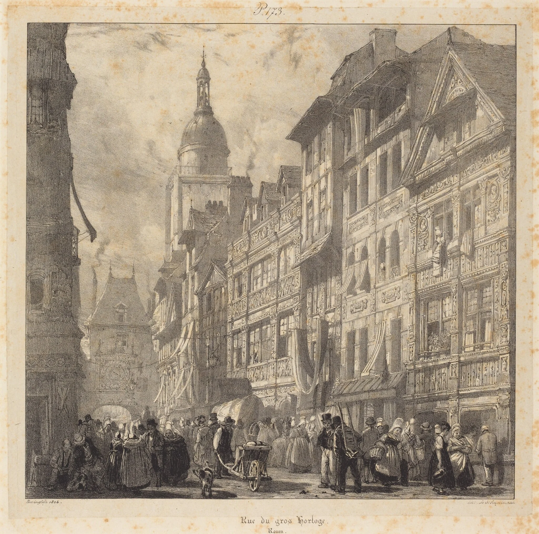 Rue du gros-horloge, Rouen, detail
