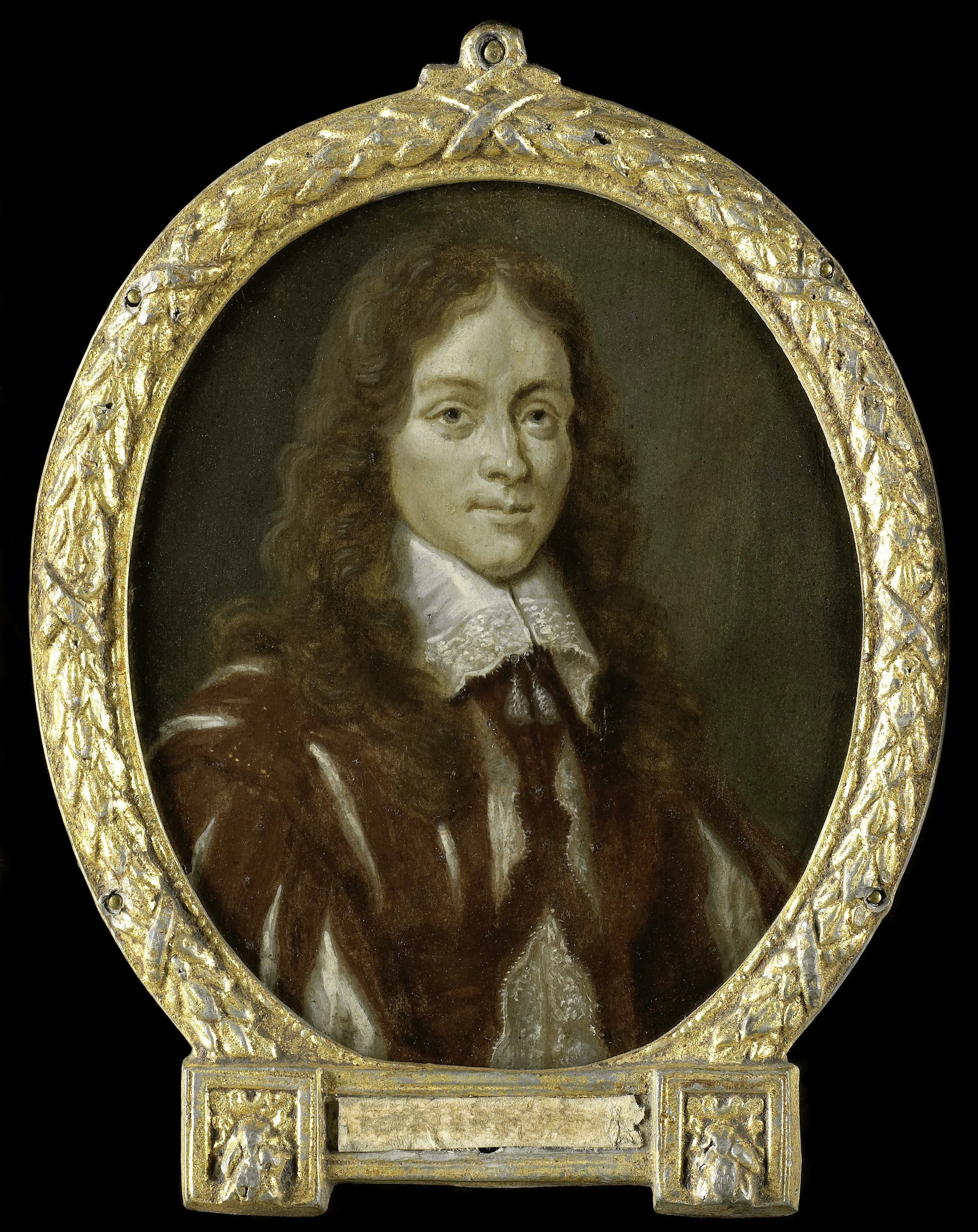 Portrait of Caspar van Kinschot, Poet, detail