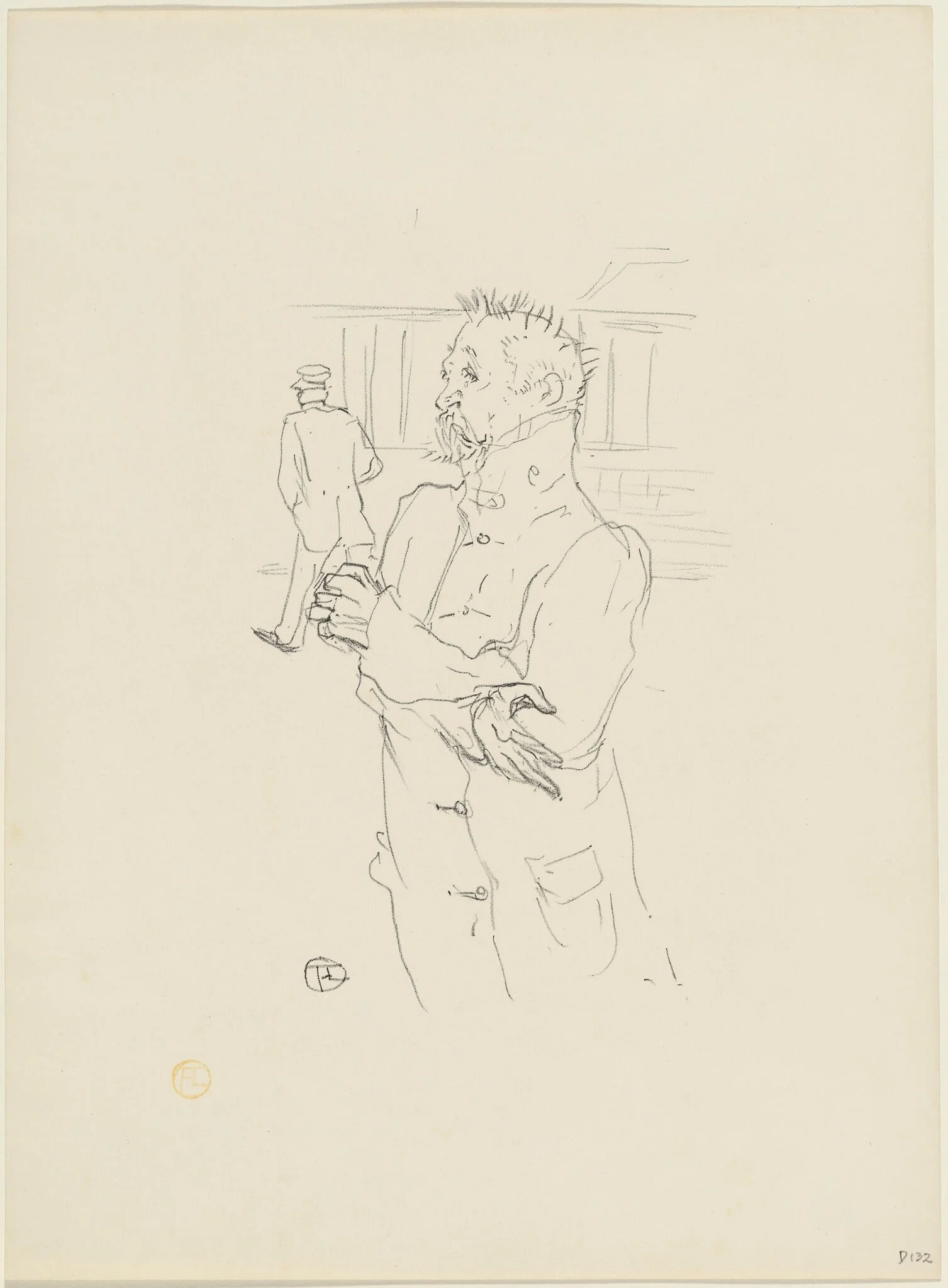 Le Fou, detail