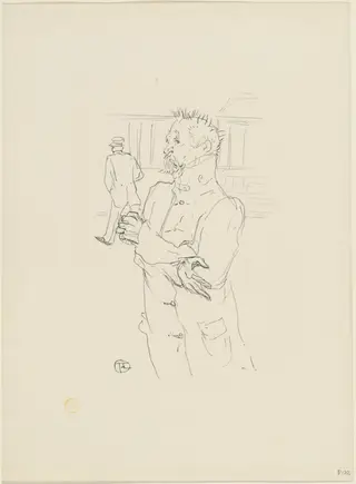 Le Fou, by Henri de Toulouse-Lautrec, ink, 1895