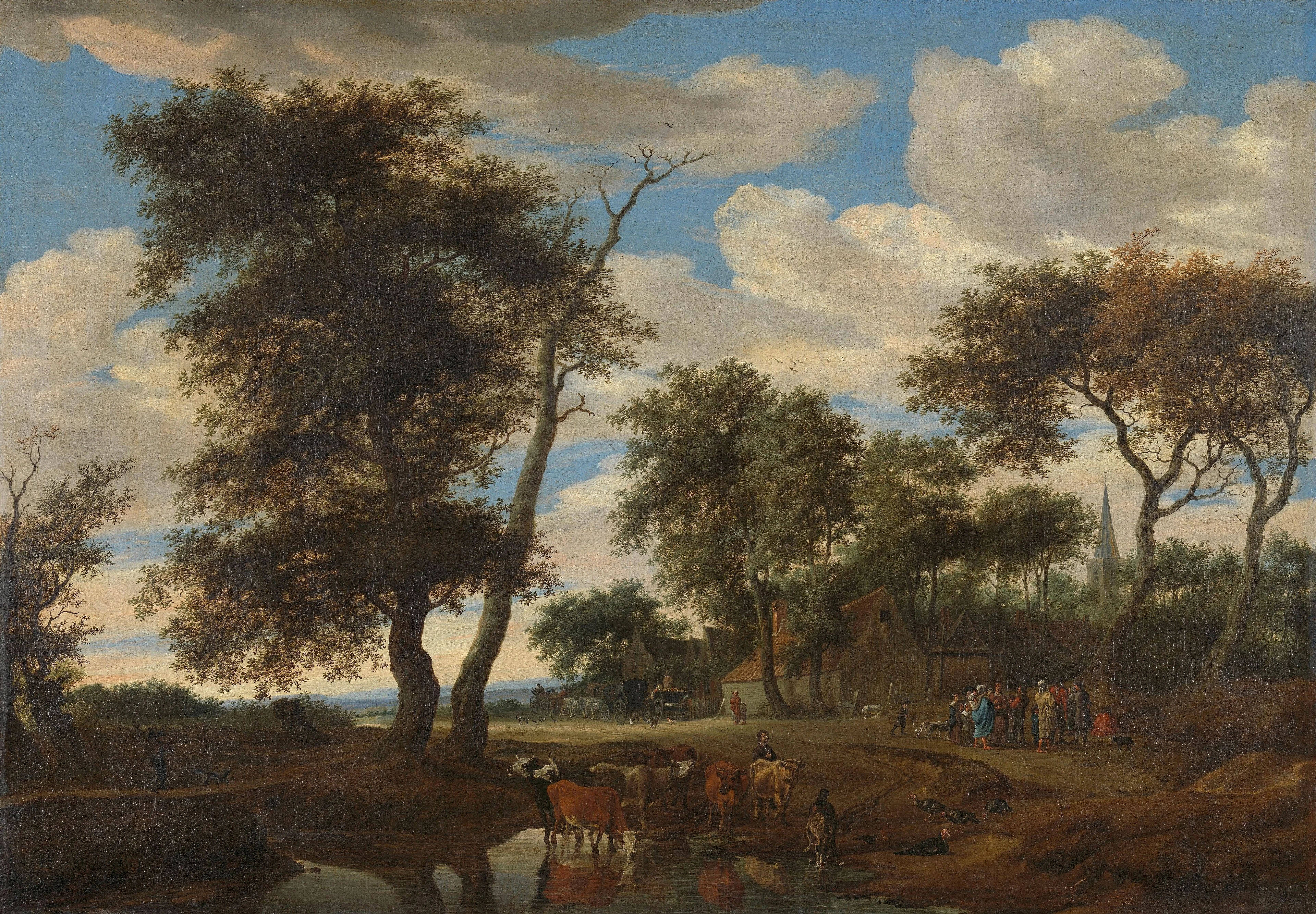 View of a village, detail