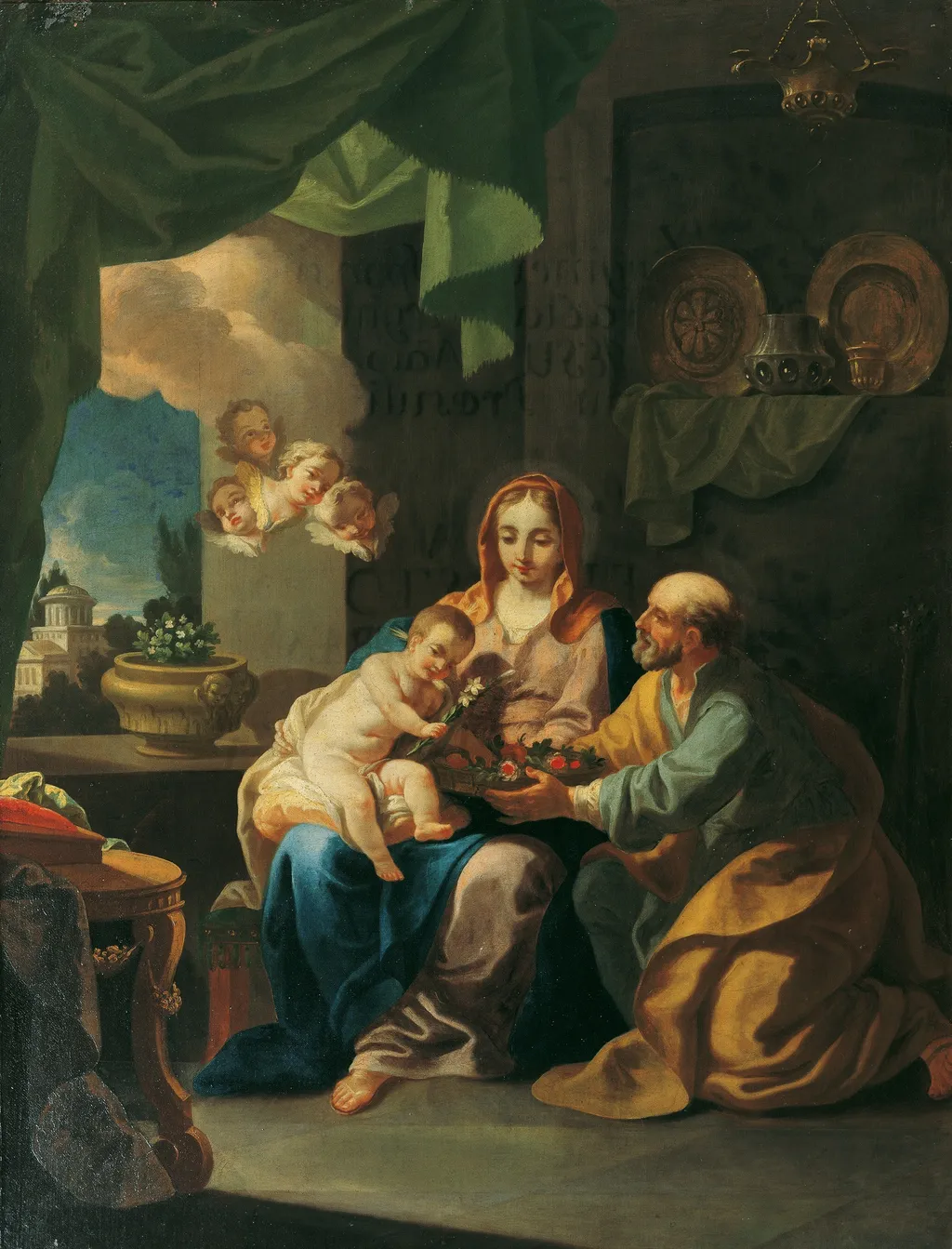 Die Heilige Familie, by Daniel Gran, oil, 1747
