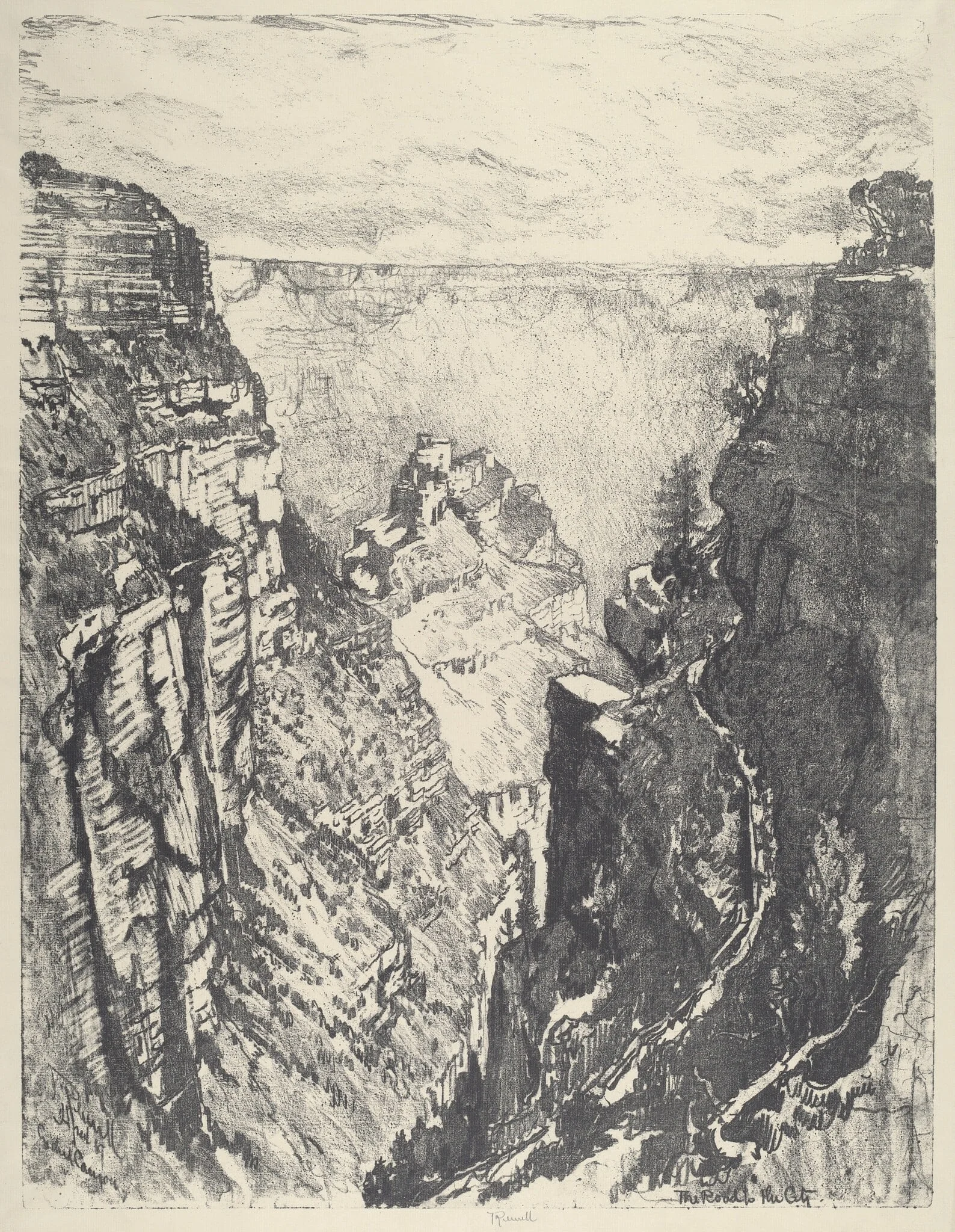 The Bright Angel Trail, detail