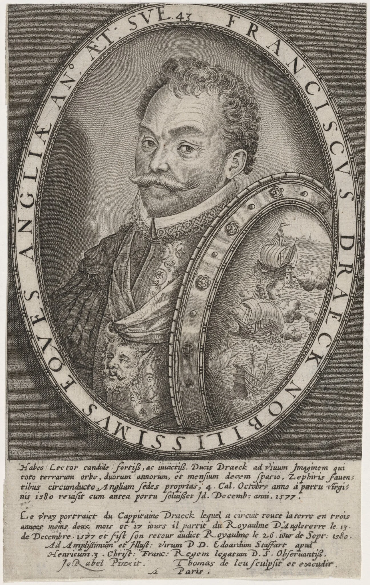 Sir Francis Drake, detail