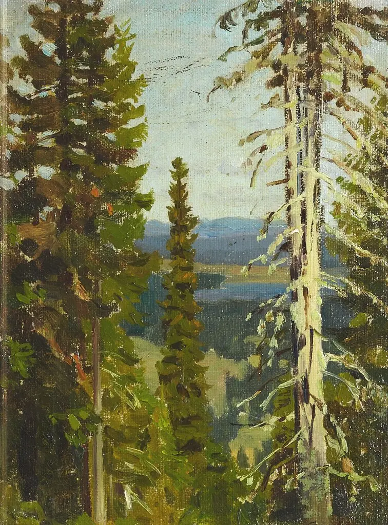 Forest on the Blagodat mountain, by Apollinary Vasnetsov, unspecified, 1896