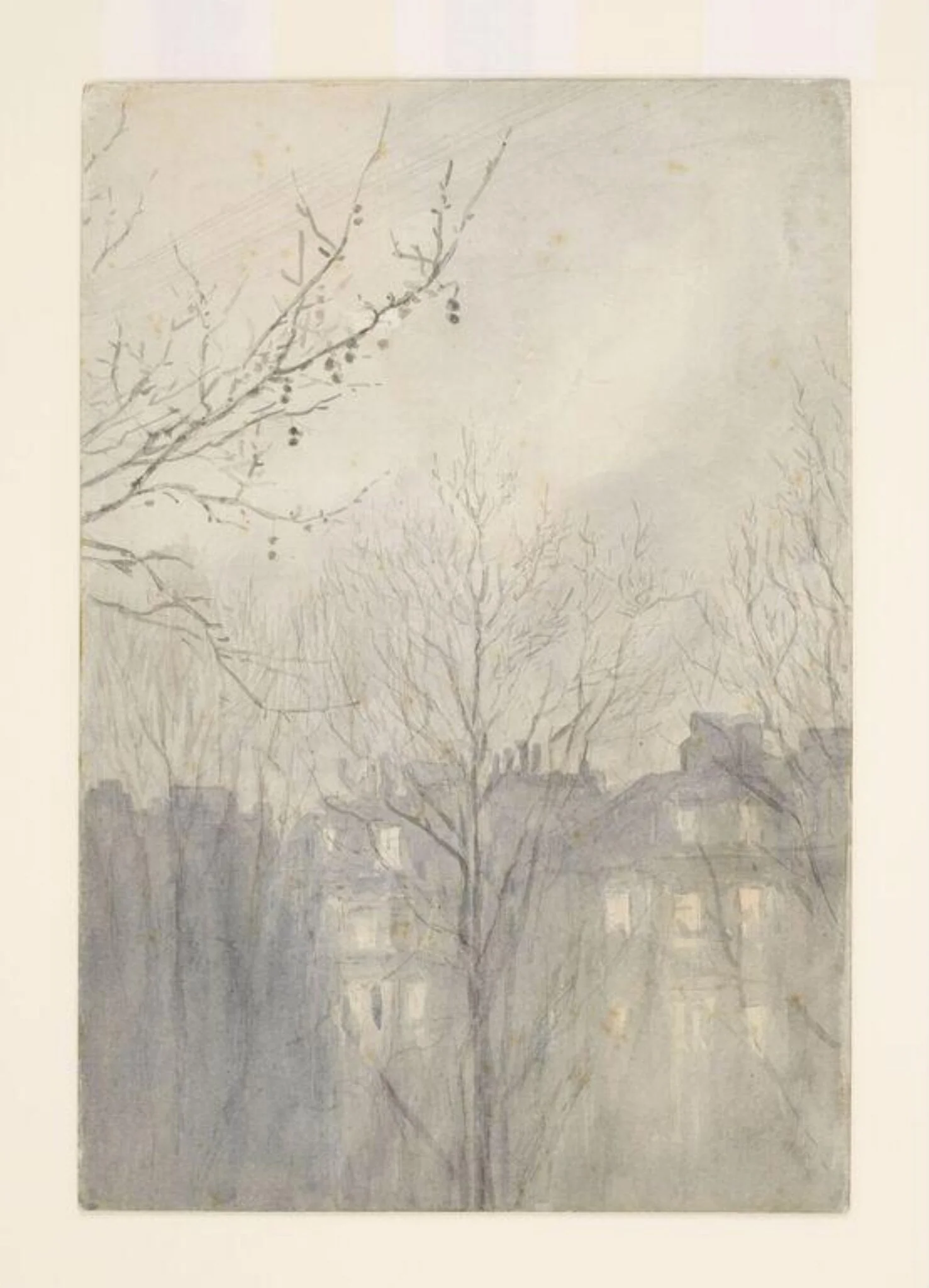 Bolton gardens at dusk, detail