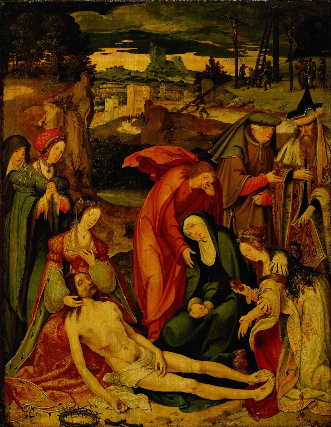 The Lamentation, detail