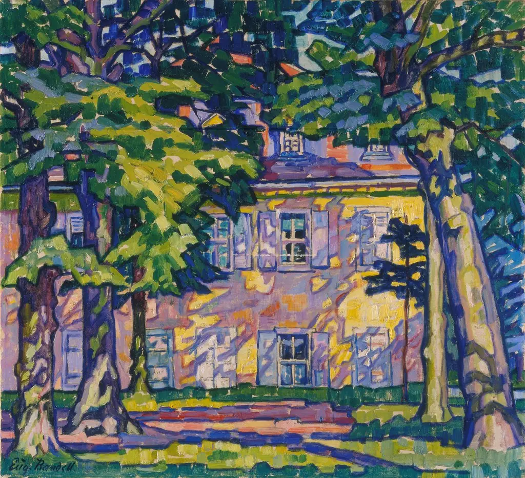 Sun at Noon (Wilhelmsbad), by Eugenie Bandell, oil, 1913