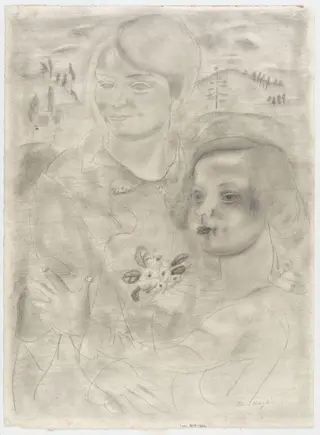 Woman and Young Girl, by Frances Hodgkins, 1931