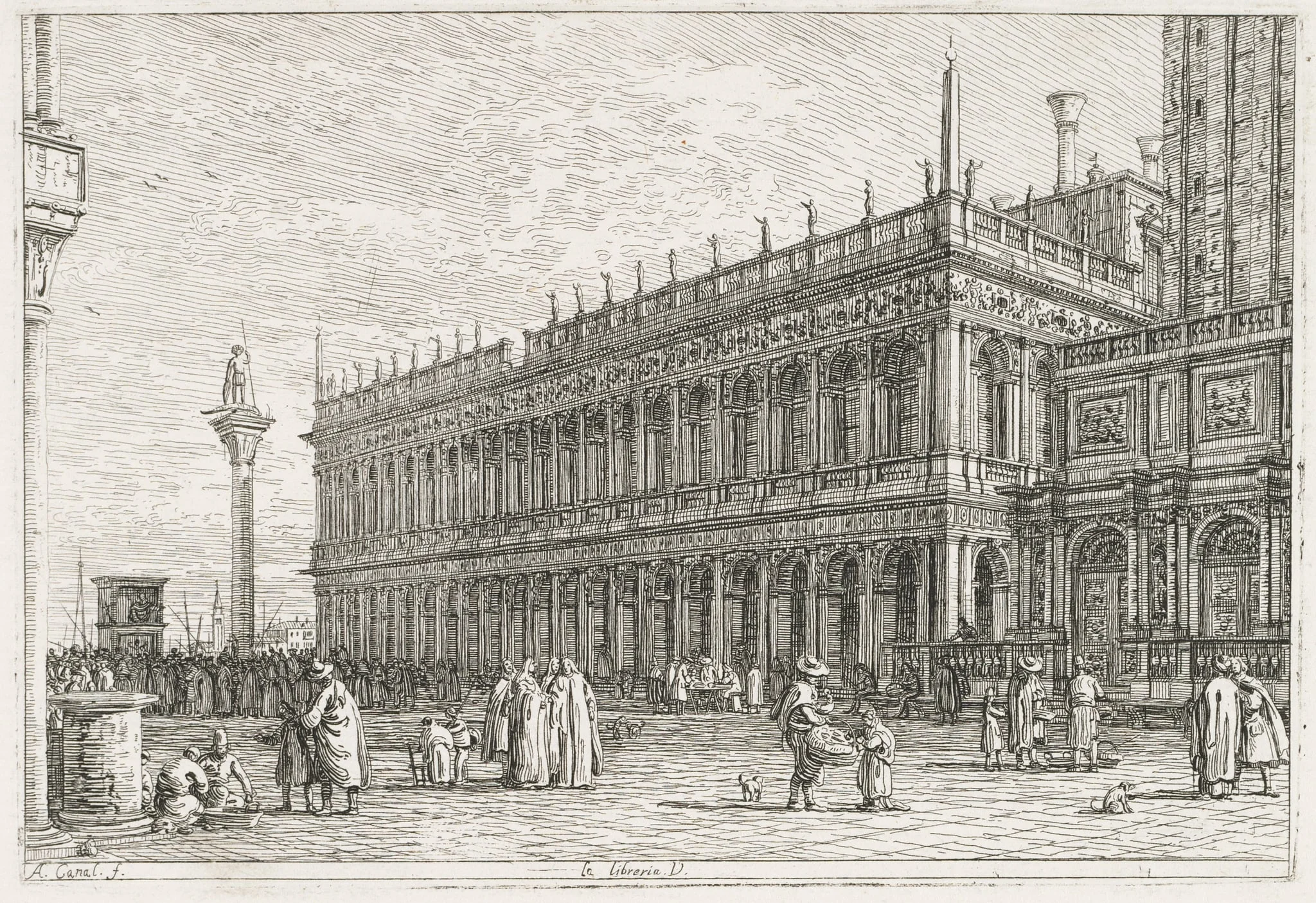 Views: The Library, Venice, detail