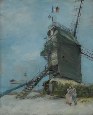 Le Moulin de la Galette, by Vincent van Gogh, oil