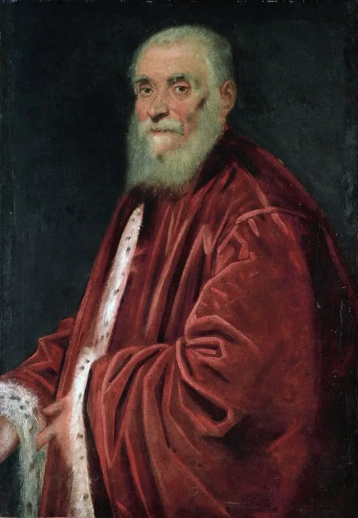 Portrait of the Venetian senator Marco Grimani (died 1583), by Jacopo Tintoretto, oil, 1590