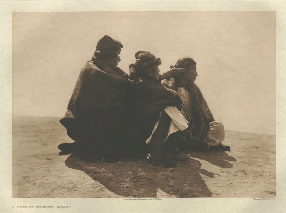 Portfolio I, Plate 36: A Point of Interest-Navaho, detail