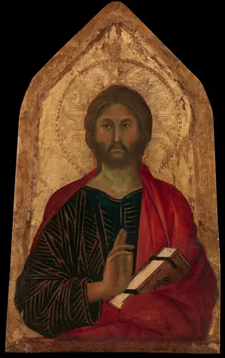 Christ Blessing, by Segna di Bonaventura, tempera, 1311