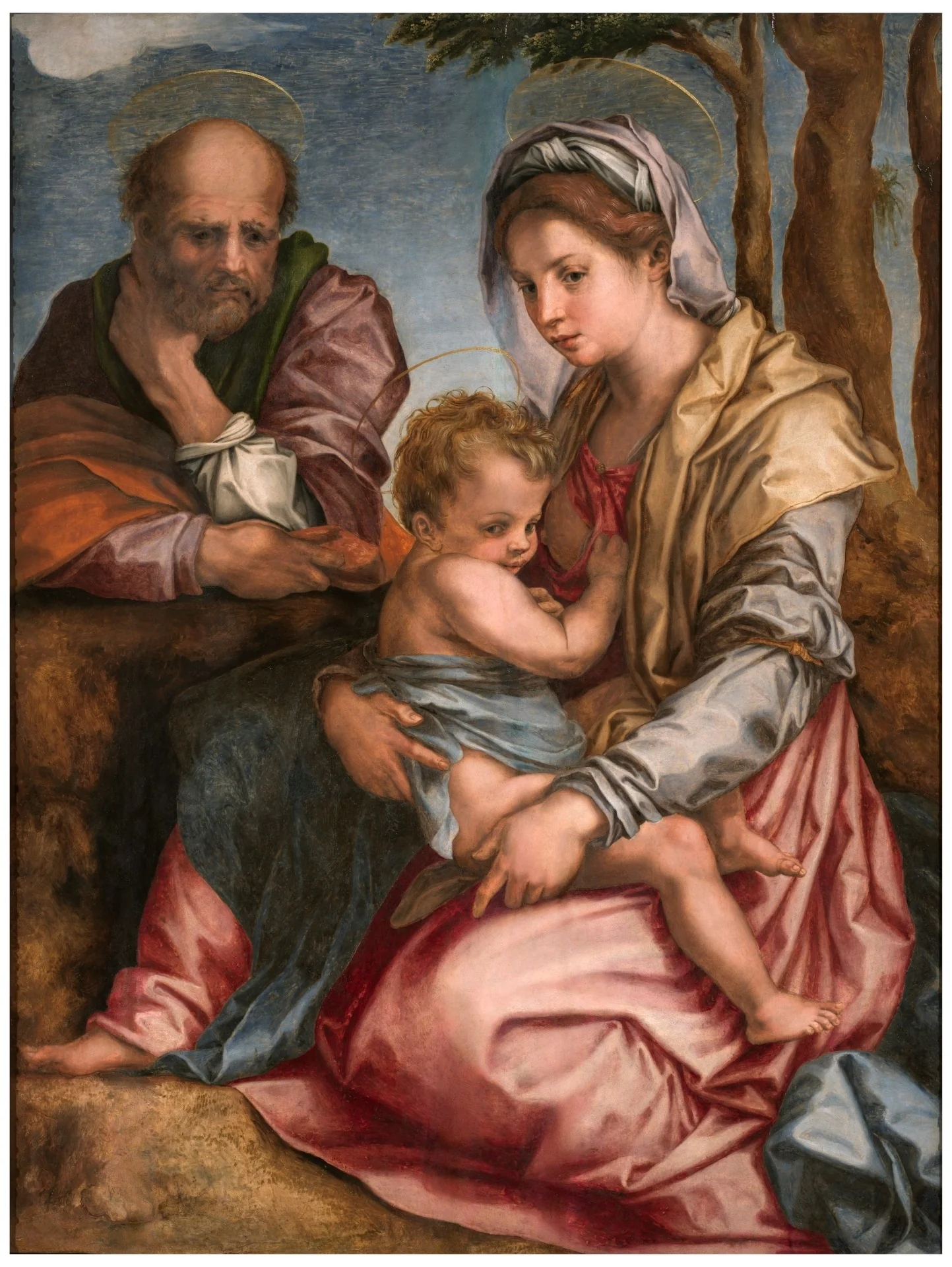 The Holy Family, detail