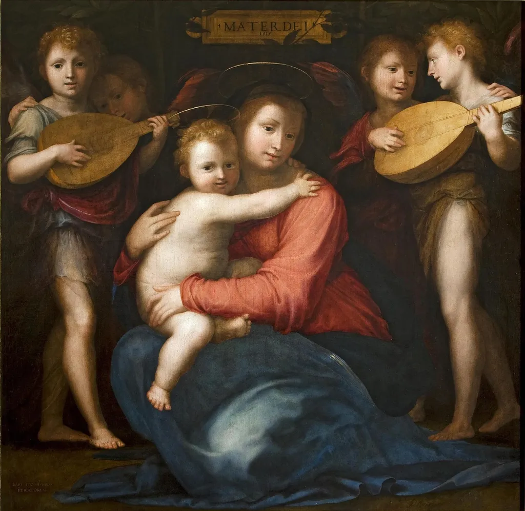 Madonna and Child with Four Angels, by Fra Bartolomeo, unspecified, 1514