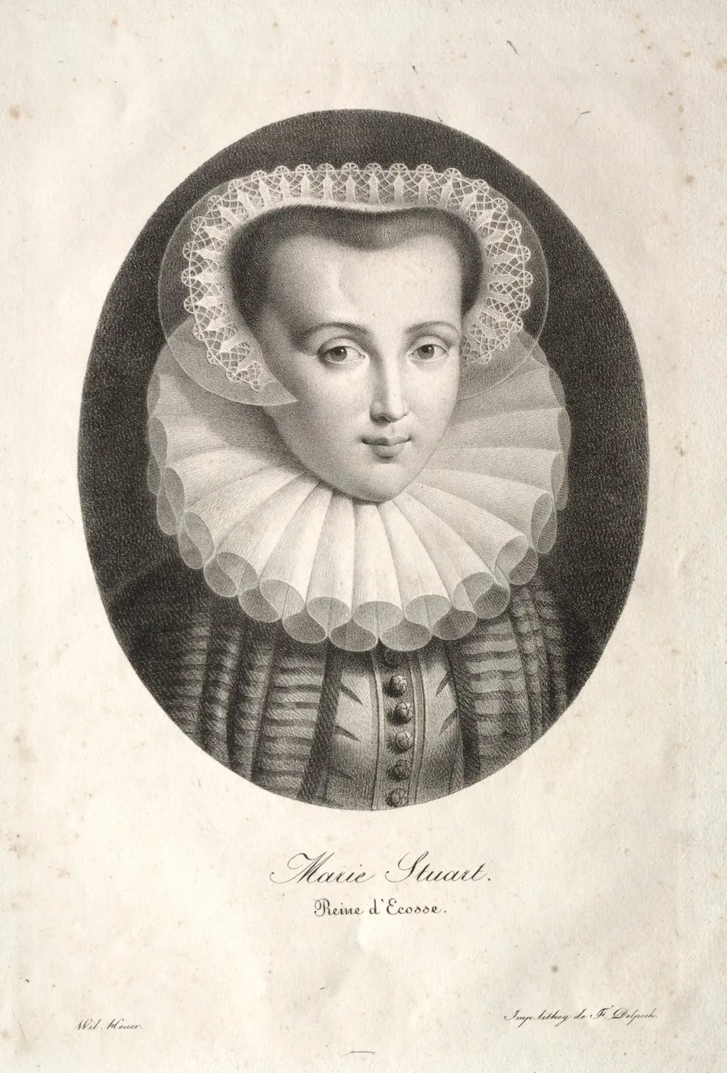 Mary Stuart, by Christian Ludwig Wilhelm Heuer, 1861