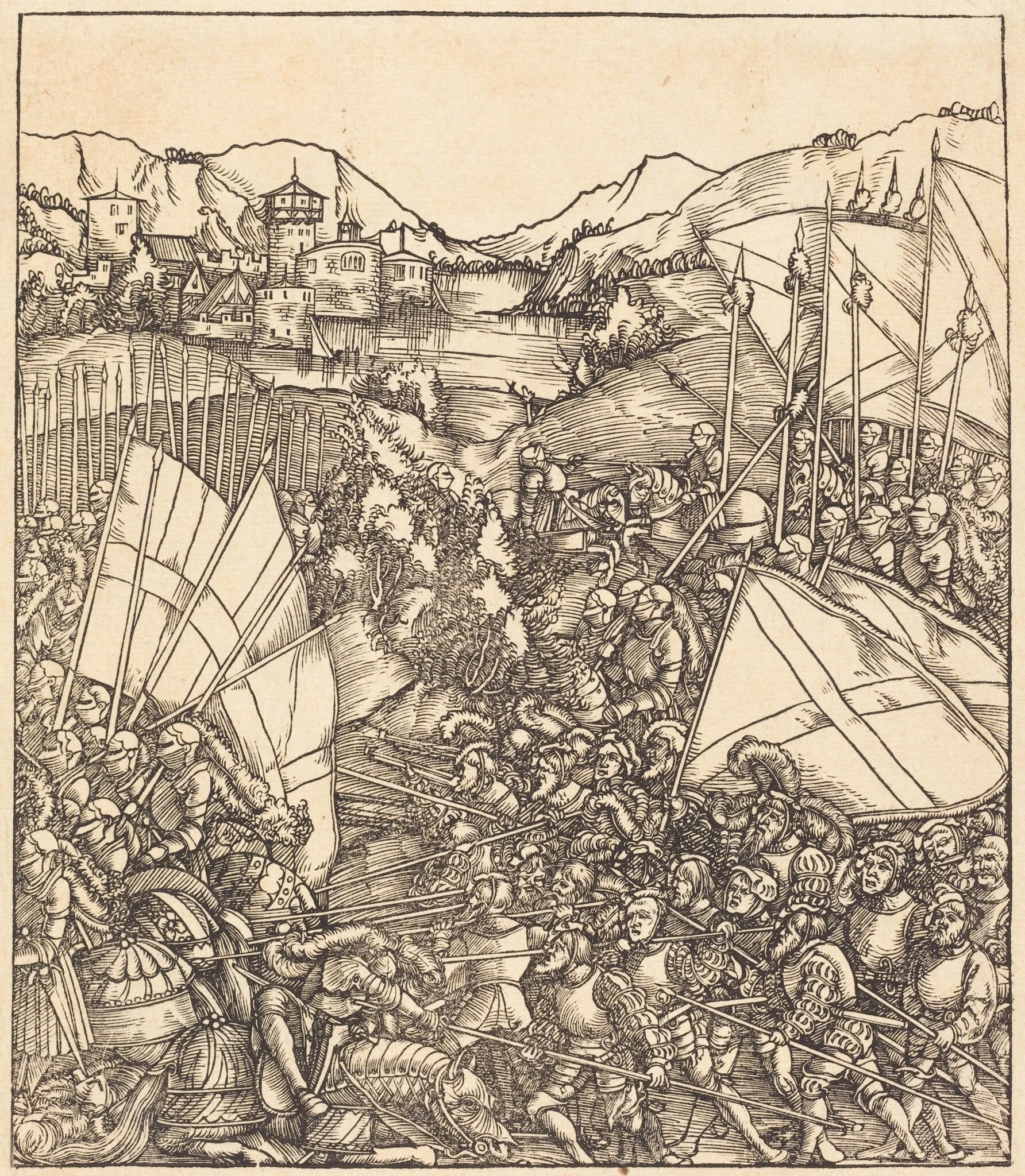The War at Hainault, detail