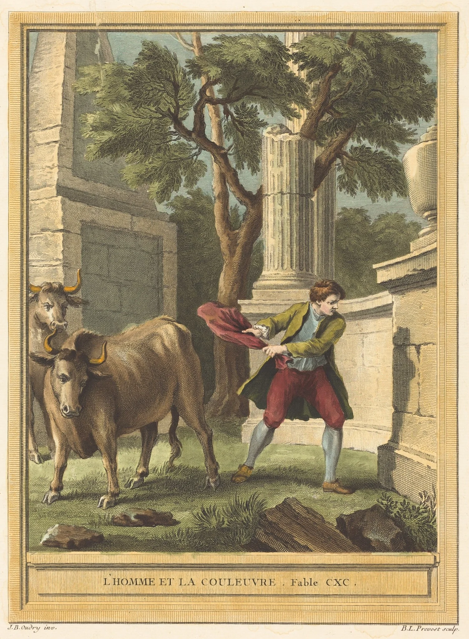 L'homme et la couleuvre (Man and the Snake), detail
